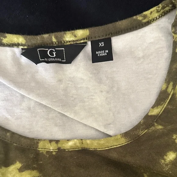 Tie-Dye Olive green camo Sleeveless Tank size XS - Picture 3 of 3